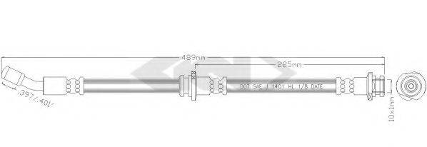 SPIDAN 38618 Гальмівний шланг