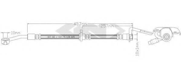 HONDA 01464S3Y000 Гальмівний шланг