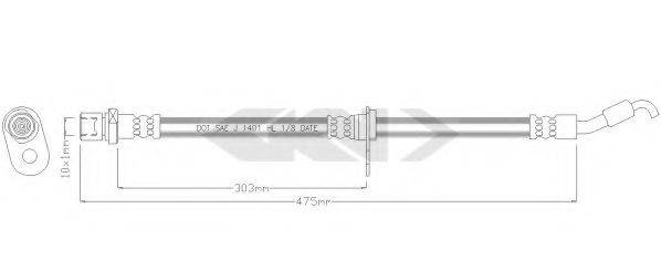 SUBARU 26540-FE010 Гальмівний шланг