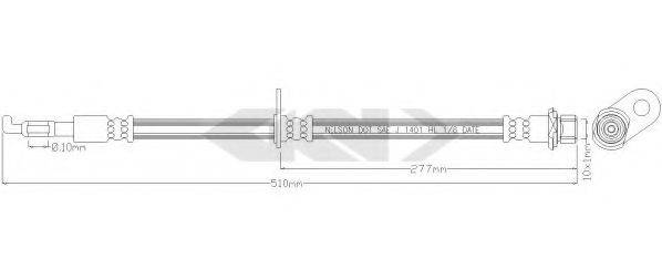 KAVO PARTS BBH9329 Гальмівний шланг