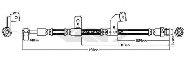 SPIDAN 340699 Гальмівний шланг