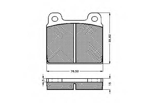 FERRARI 108 133 Комплект гальмівних колодок, дискове гальмо