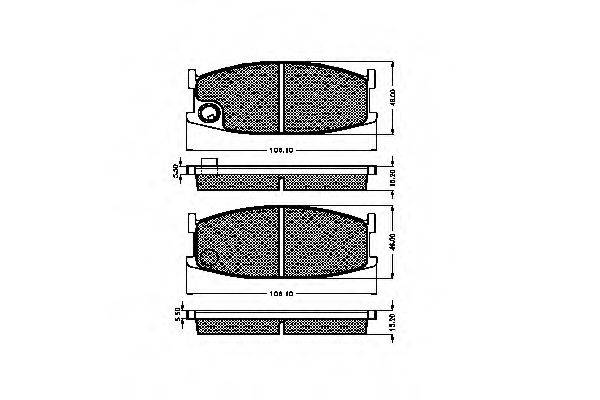SIMER 0226 Комплект гальмівних колодок, дискове гальмо