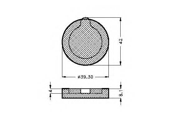 SPIDAN 20371 Комплект гальмівних колодок, дискове гальмо