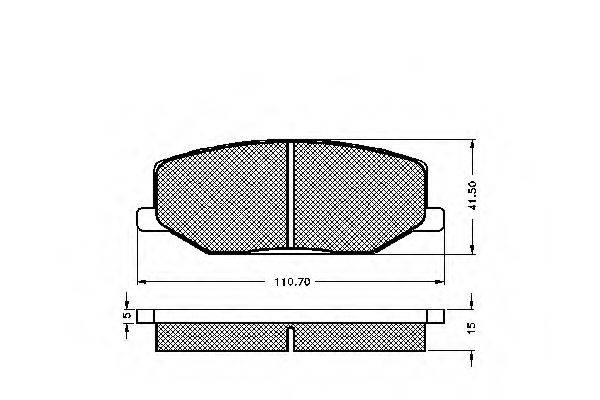 REMSA 2190.10 Комплект гальмівних колодок, дискове гальмо
