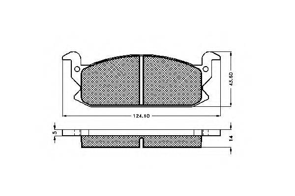 PAGID T0328 Комплект гальмівних колодок, дискове гальмо