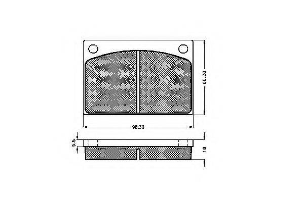 PAGID T0236 Комплект гальмівних колодок, дискове гальмо