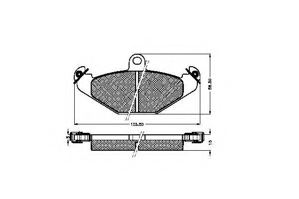 REMSA 345.10 Комплект гальмівних колодок, дискове гальмо