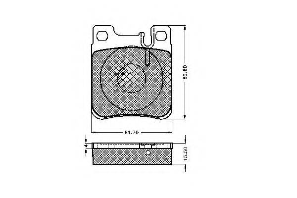 SPIDAN 21305 Комплект гальмівних колодок, дискове гальмо