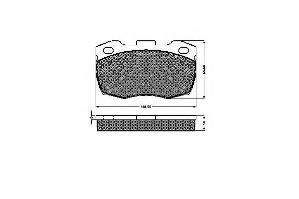 LAND ROVER RTC 5574 Комплект гальмівних колодок, дискове гальмо