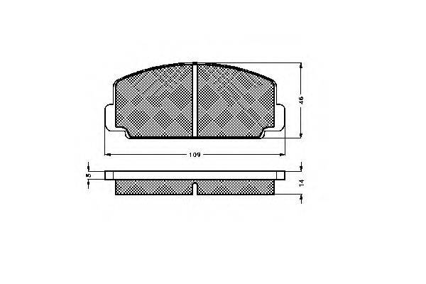 SPIDAN 32602 Комплект гальмівних колодок, дискове гальмо