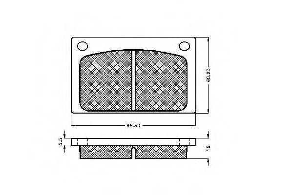 REMSA 042.20 Комплект гальмівних колодок, дискове гальмо
