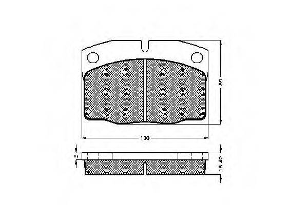 LOBRO 32707 Комплект гальмівних колодок, дискове гальмо