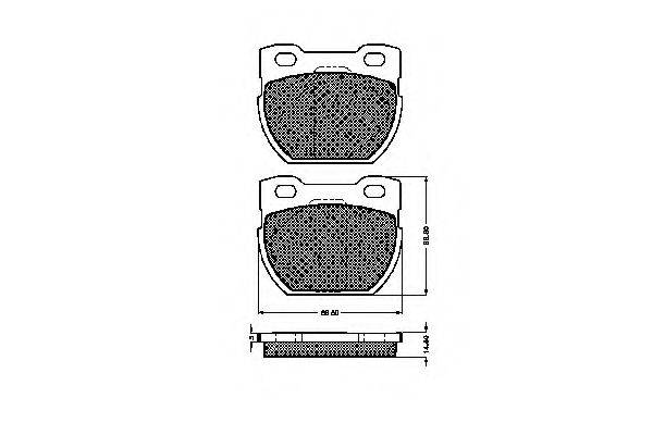 LAND ROVER STC1601 Комплект гальмівних колодок, дискове гальмо
