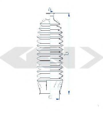 HONDA 53535SMGE01 Комплект пильника, рульове керування