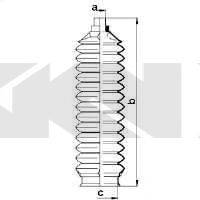 KIA 0H00232125 Комплект пильника, рульове керування