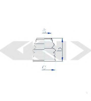 MERCEDES-BENZ 2024110497 Комплект пильника, рульове керування