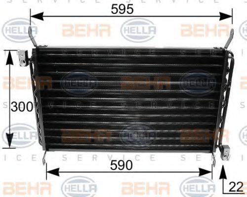 BEHR HELLA SERVICE 8FC351035661 Конденсатор, кондиціонер