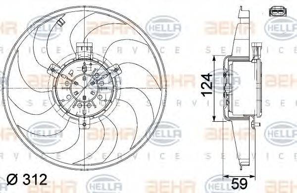 BEHR HELLA SERVICE 8EW 351 041-261