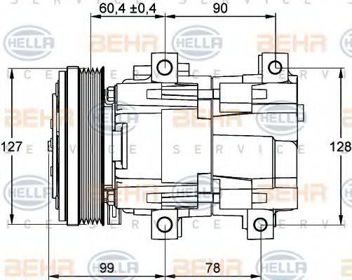 BEHR HELLA SERVICE 8FK 351 113-081