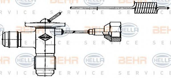 BEHR HELLA SERVICE 8UW351235001 Розширювальний клапан, кондиціонер