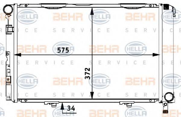 BEHR HELLA SERVICE 8MK 376 710-591