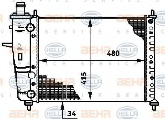 BEHR HELLA SERVICE 8MK 376 719-551