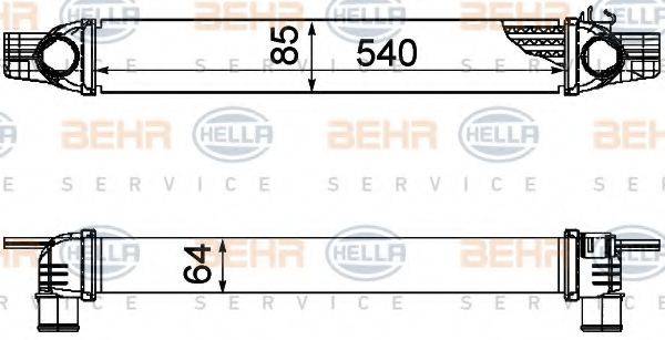 BEHR HELLA SERVICE 8ML376746531 Інтеркулер