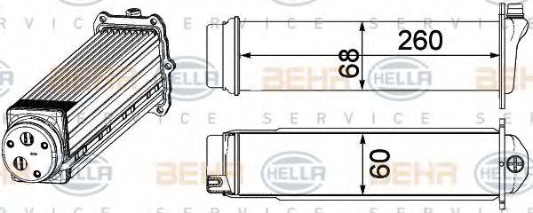 BEHR HELLA SERVICE 8ML376924101 Інтеркулер