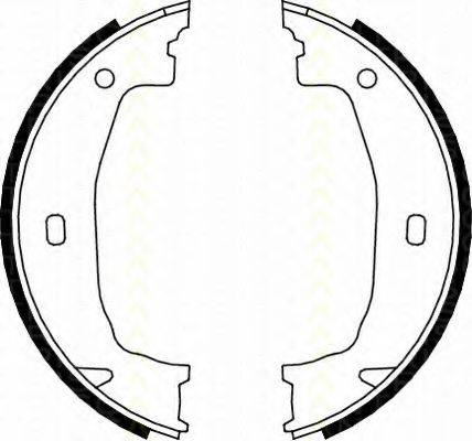 VAICO 20-0292 Комплект гальмівних колодок; Комплект гальмівних колодок, стоянкова гальмівна система