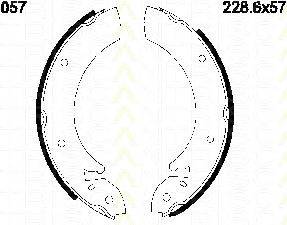 TRISCAN 810016057 Комплект гальмівних колодок