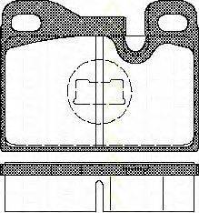 TRISCAN 414-330 Комплект гальмівних колодок, дискове гальмо