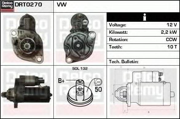 DELCO REMY DRT0270