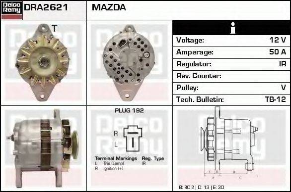 MAZDA 8173-18-300BXA Генератор