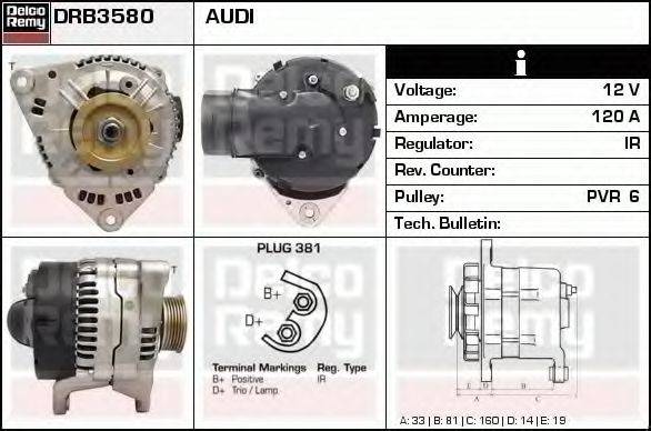 DELCO REMY DRB3580