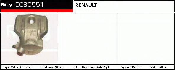 RENAULT TRUCKS 7701201091 Гальмівний супорт