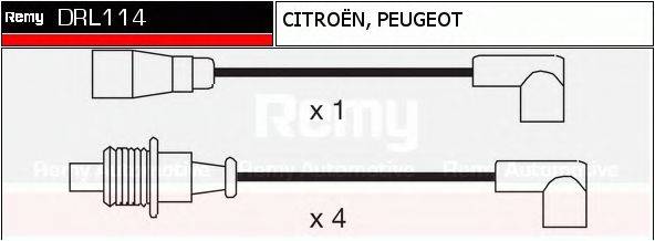 DELCO REMY DRL114 Комплект дротів запалювання