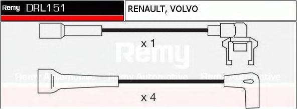 RENAULT TRUCKS 7700749826 Комплект дротів запалювання