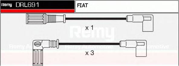 DELCO REMY DRL691 Комплект дротів запалювання