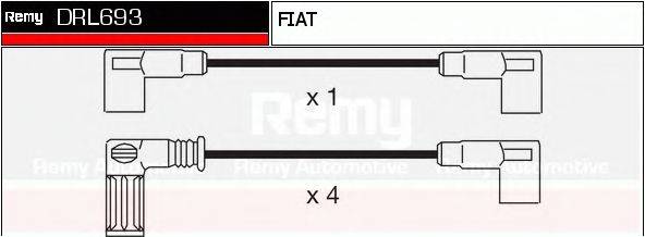 DELCO REMY DRL693 Комплект дротів запалювання