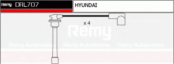DELCO REMY DRL707 Комплект дротів запалювання