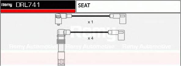 DELCO REMY DRL741 Комплект дротів запалювання