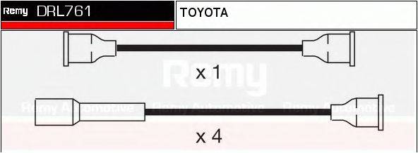 DELCO REMY DRL761 Комплект дротів запалювання