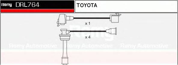 DELCO REMY DRL764 Комплект дротів запалювання