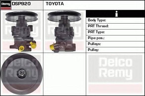 DELCO REMY DSP920 Гідравлічний насос, кермо