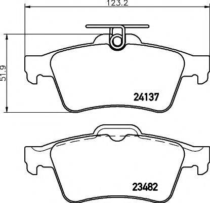 VOLVO 31341324 Комплект гальмівних колодок, дискове гальмо