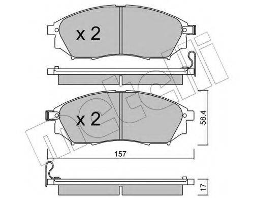 RENAULT TRUCKS 410603072R Комплект гальмівних колодок, дискове гальмо