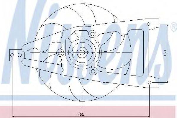 NISSENS 85136 Вентилятор, охолодження двигуна
