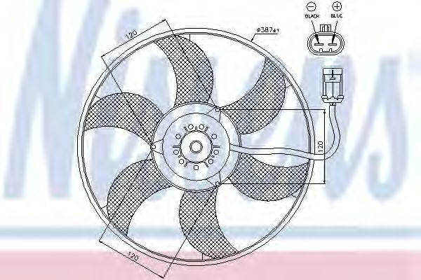 GMC 1341351 Вентилятор, охолодження двигуна