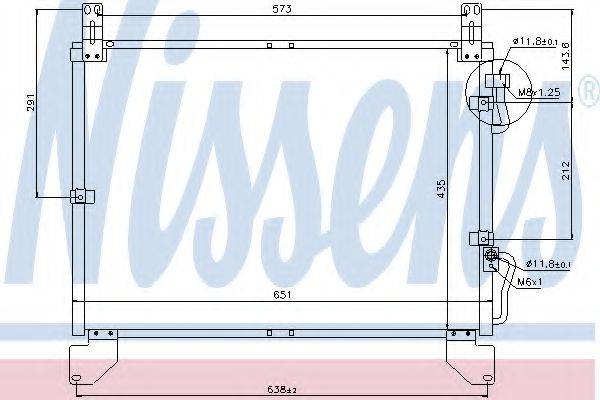 NISSENS 94861 Конденсатор, кондиціонер